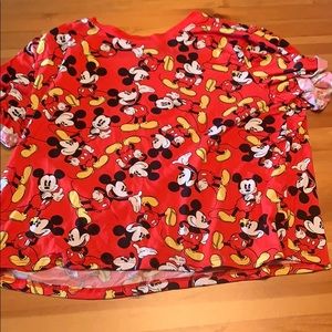 Red Mickey Mouse shirt